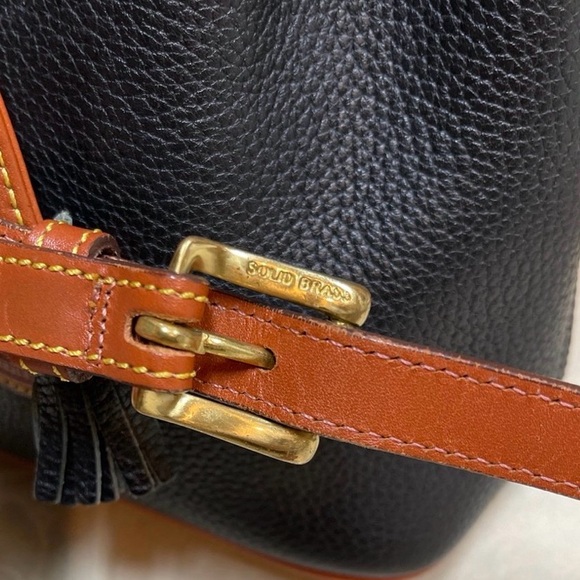 Dooney & Bourke Vintage Leather mini drawstring crossbody bucket bag - Picture 6 of 9